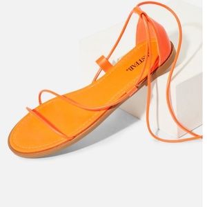 Orange sandals